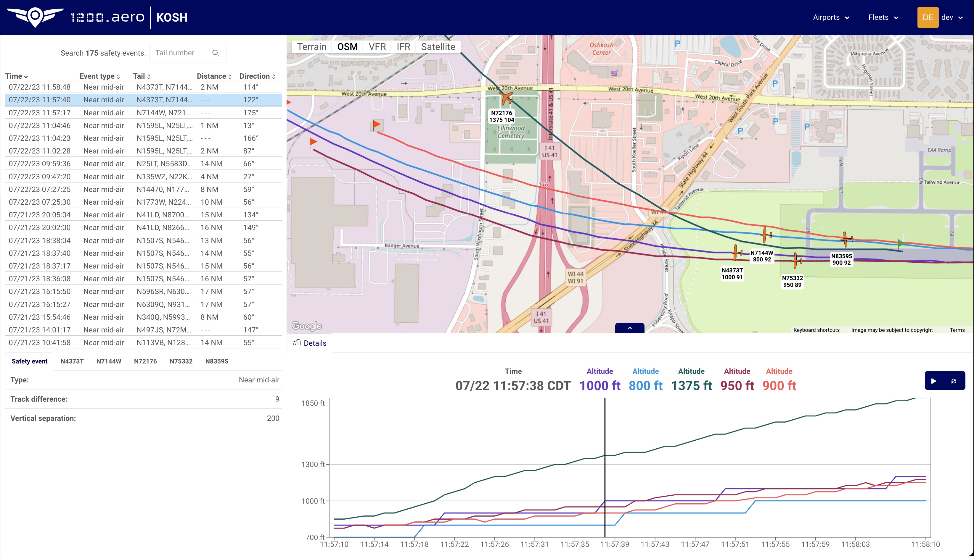 Aviation safety monitoring